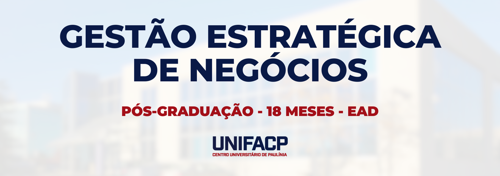 Gestão Estratégica de Negócios Banner
