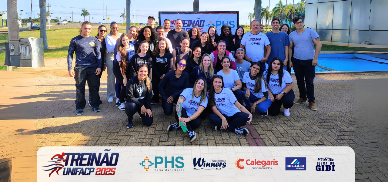 Fisioterapia UNIFACP no Treinão 2025 com ações de promoção à saúde e cuidado comunitário banner