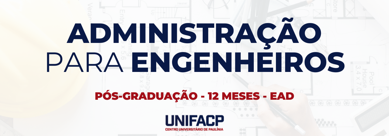 Administração para Engenheiros Banner